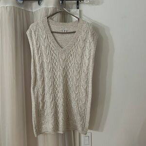 Sincerely Jules Beige Knit Sweater Vest